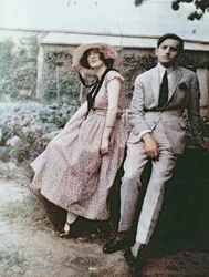 André Malraux z pierwszą żoną, Clarą Goldschmidt, 21 października 1921